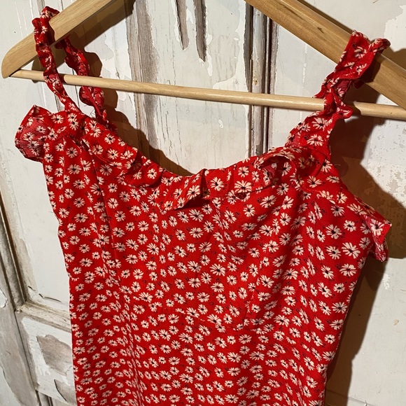 Padini Authentics || Western Red Floral Mini Dress - Picture 2 of 7